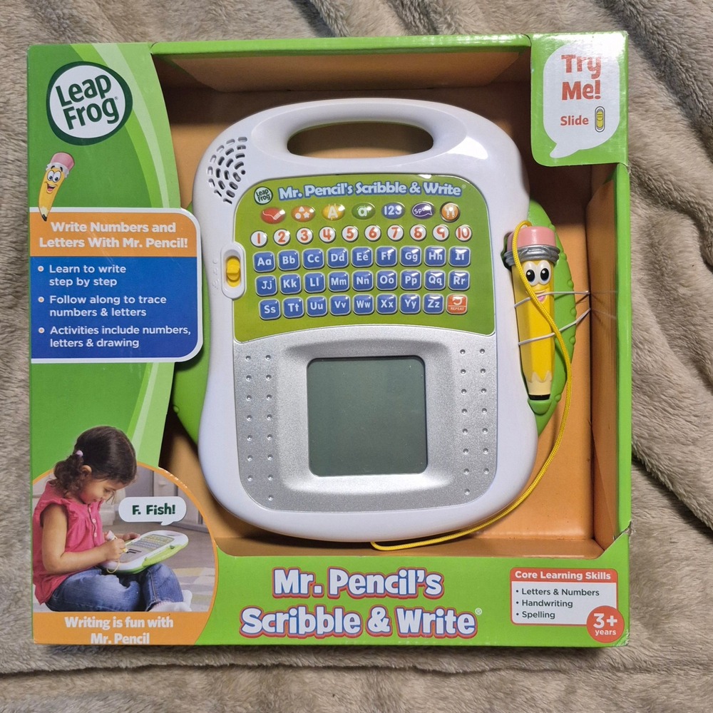 LeapFrog Mr. Pencil's Scribble & Write Learning Toy Green White 80-600800 NEW